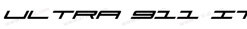 Ultra 911 Italic Ita字体转换